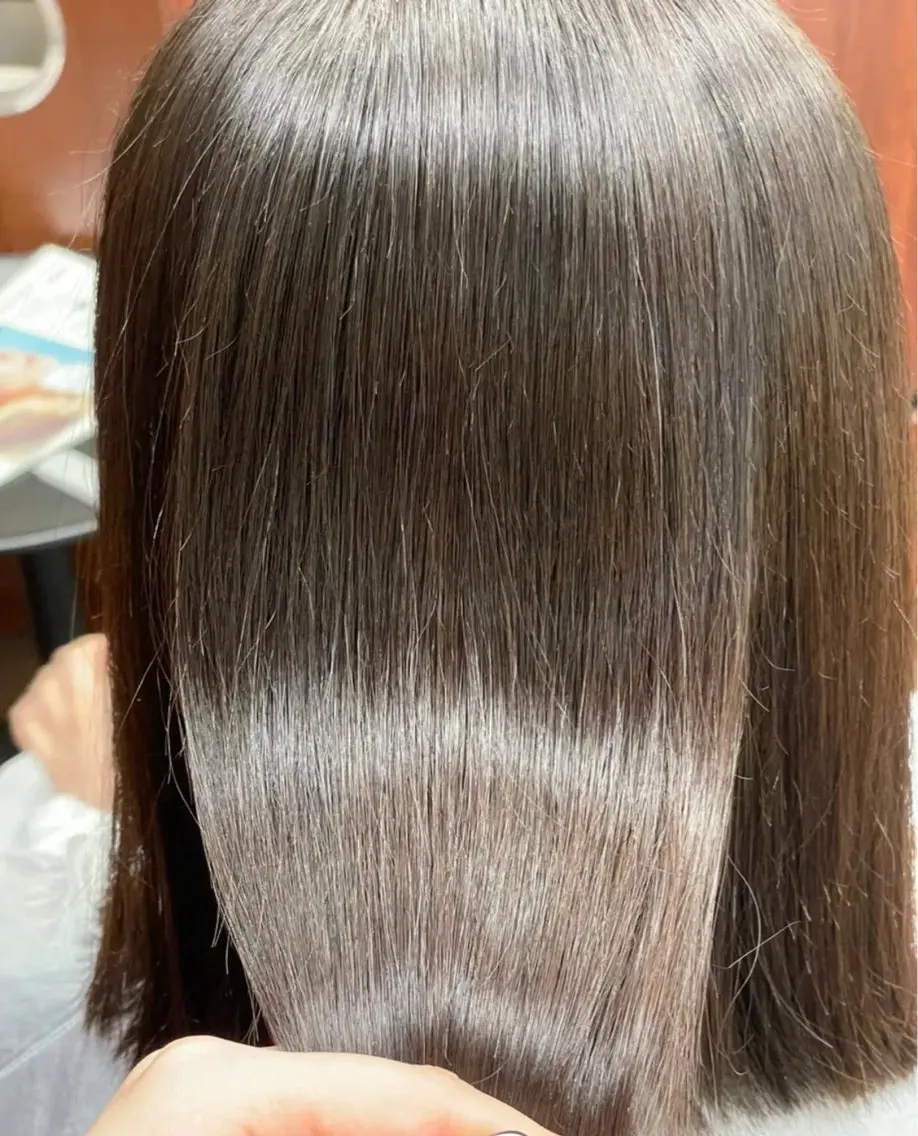 ロング パーマ くせ毛 ストレートパーマ 野田 琉佳のヘアスタイル