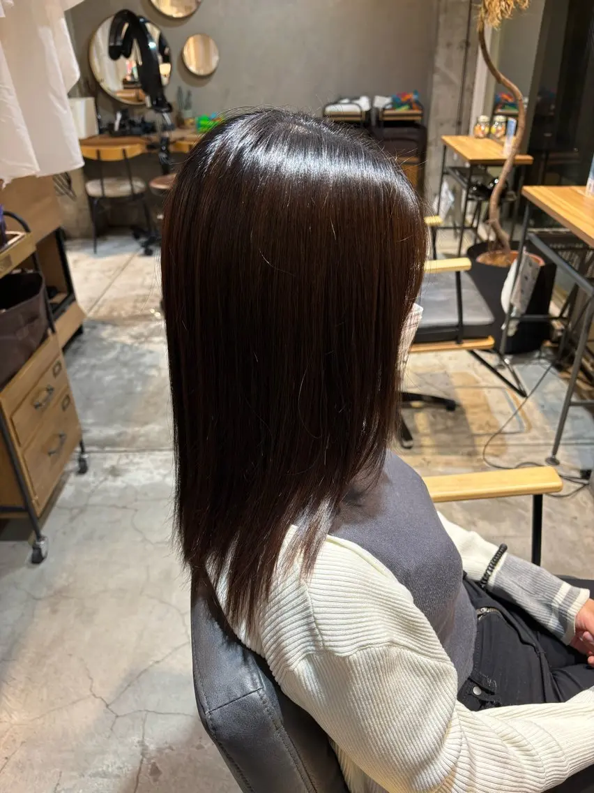 セミロング 西本 蓮太郎のヘアスタイル