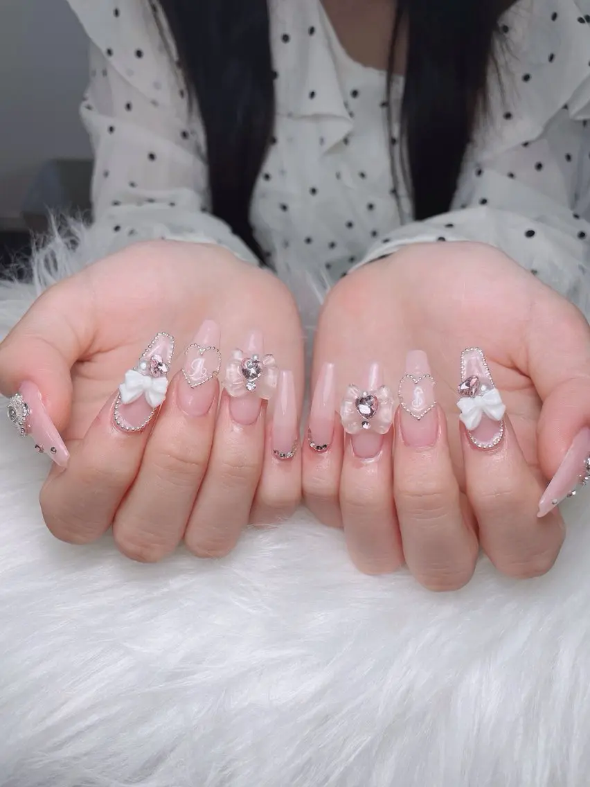 ネイル オーロラネイル ボルドー ブラウン 氷ネイル・うるうるネイル キラキラネイル ハンドネイル Sora  Nail 長さ出し専門店のネイルデザイン