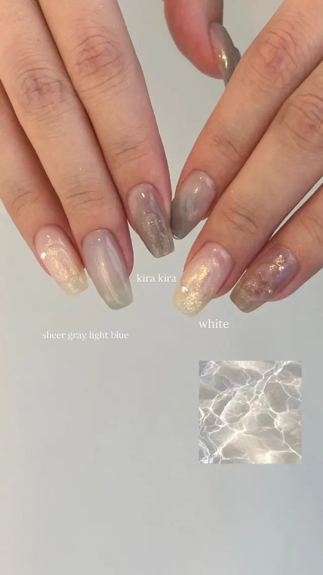 ネイル アートネイル ニュアンスネイル ハンドネイル Maede Kanaのネイルデザイン