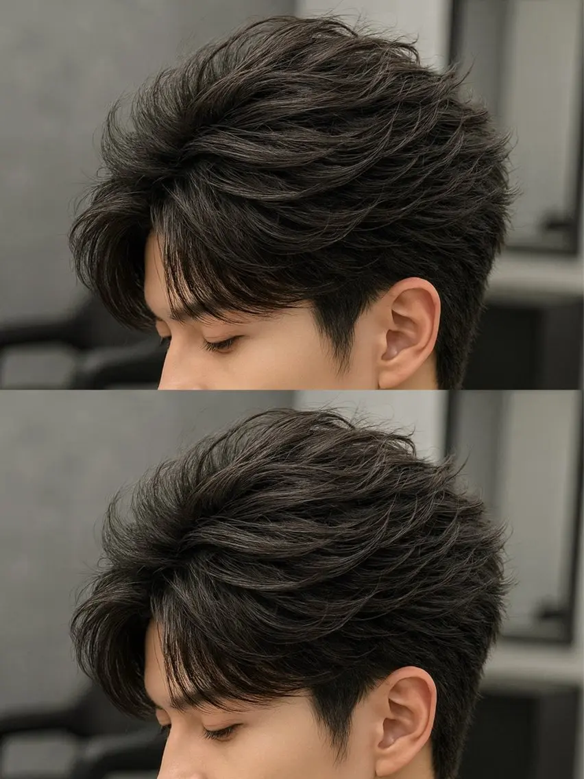 ミディアム パーマ ヘアアレンジ メンズ ミディアムパーマ メンズパーマ メンズツイストパーマ 波巻きパーマ ツイストパーマ 🔥ニュアンス フェザー小林海斗🔥のヘアスタイル