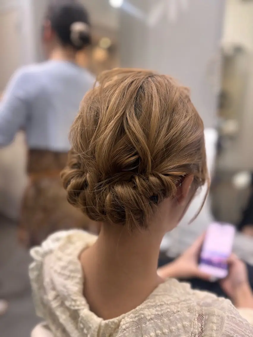 ヘアアレンジ ボブ 浴衣 𝗬𝗨𝗔 🐈‍⬛のヘアスタイル