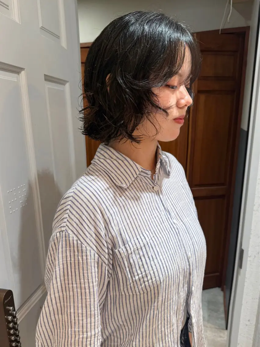 ショート カラー パーマ 似合わせカット カット パーマ mai / linoah˚✧のヘアスタイル