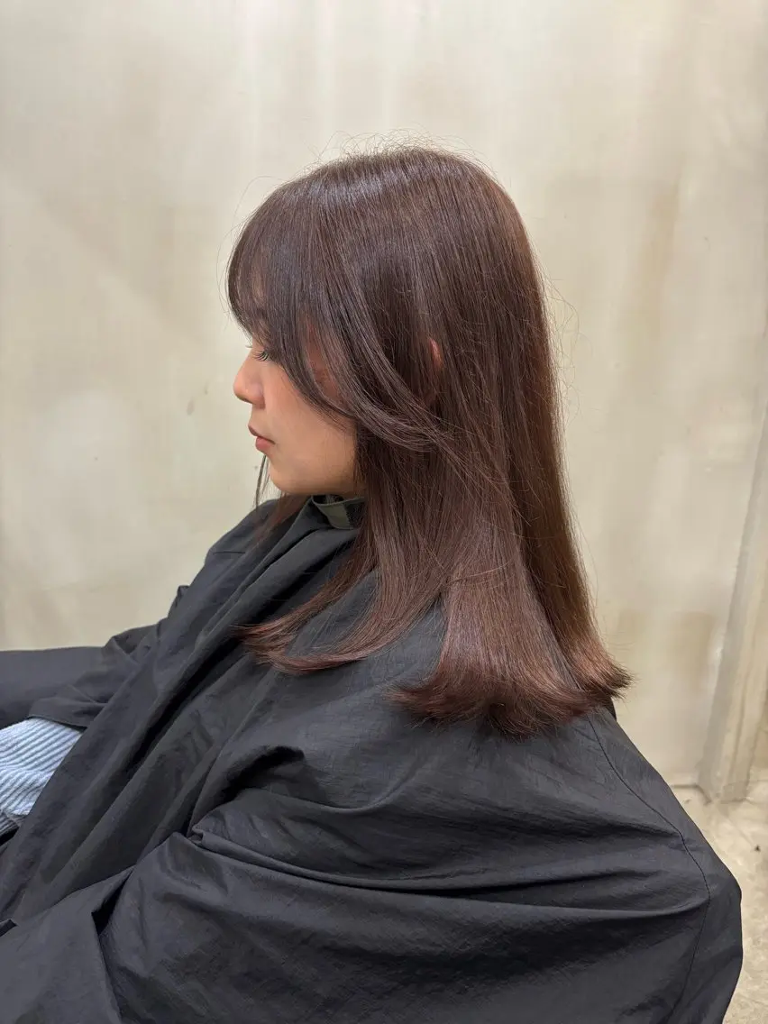 ミディアム カラー ブラウンカラー ヘアカラー 中園康 /カラー/ブリーチのヘアスタイル