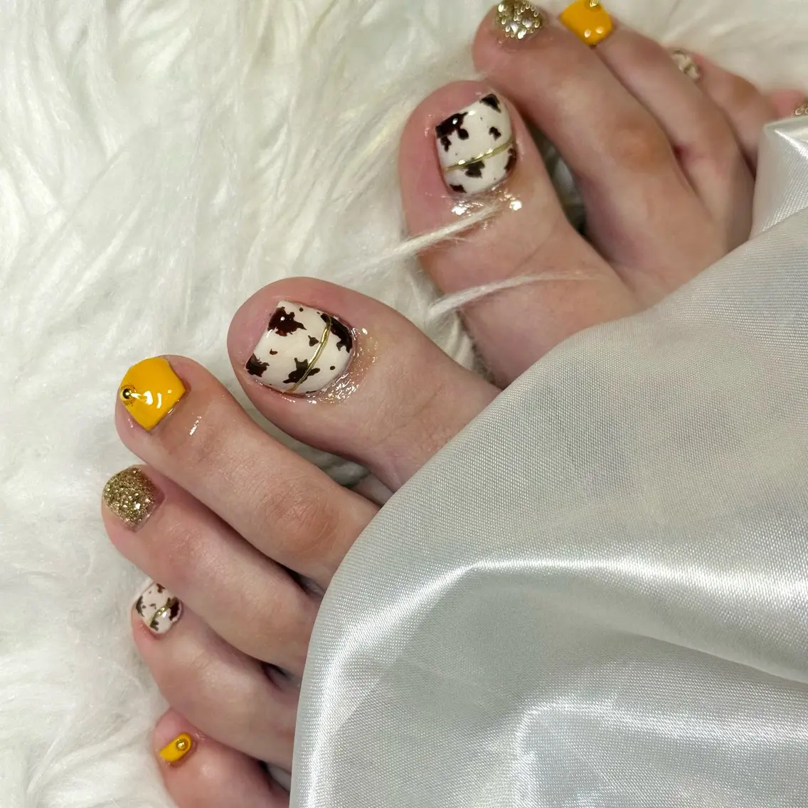 フットネイル持ち込みデザイン!の写真