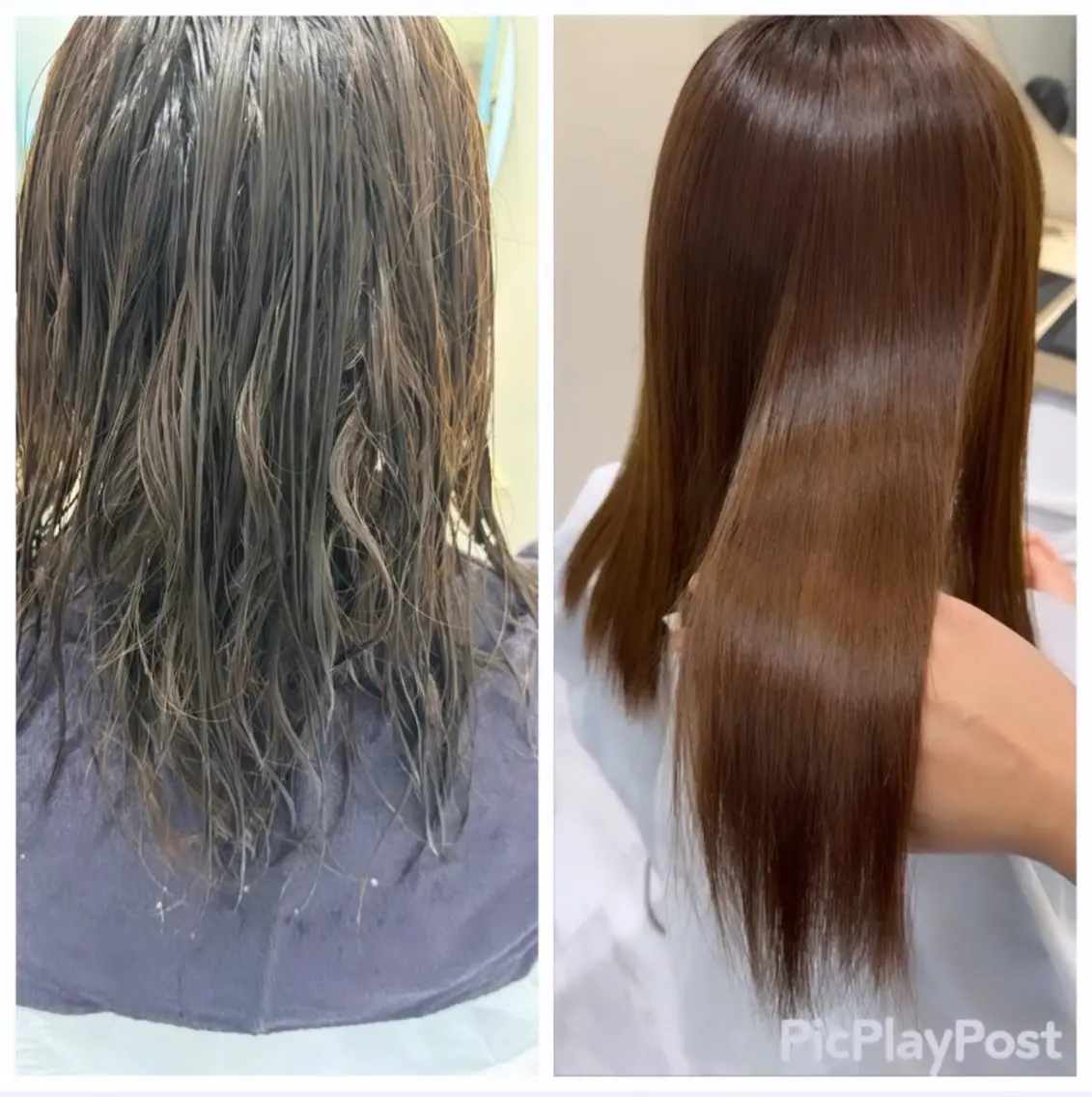 セミロング カット 縮毛矯正 トリートメント 丹野 圭太のヘアスタイル