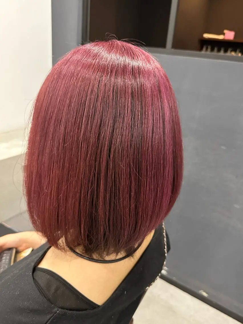 ミディアム カラー ヘアカラー トリートメント シガ ミクトのヘアスタイル