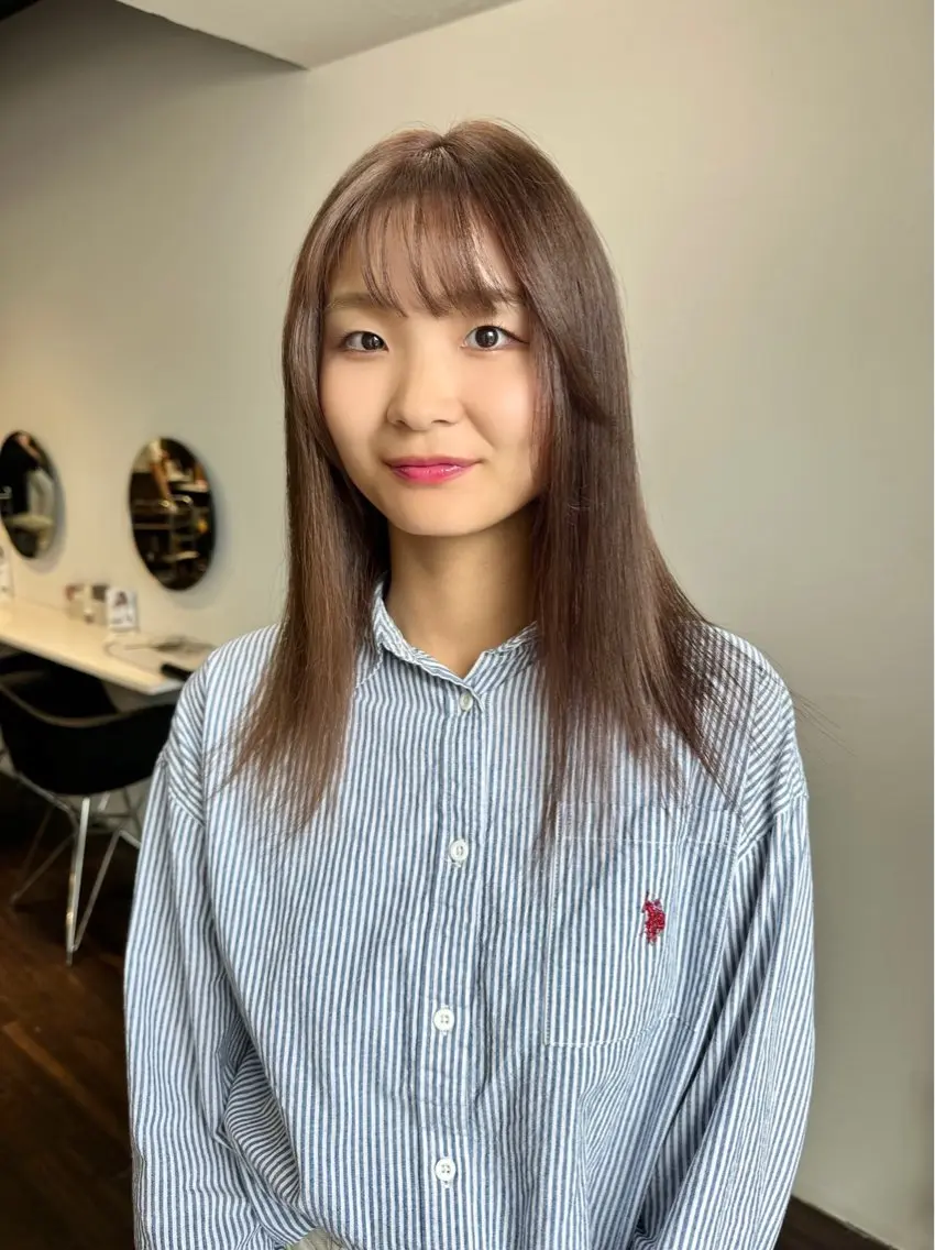 カラー ヘアカラー トリートメント 心斎橋 韓国レイヤ ー指名No.1renのヘアスタイル