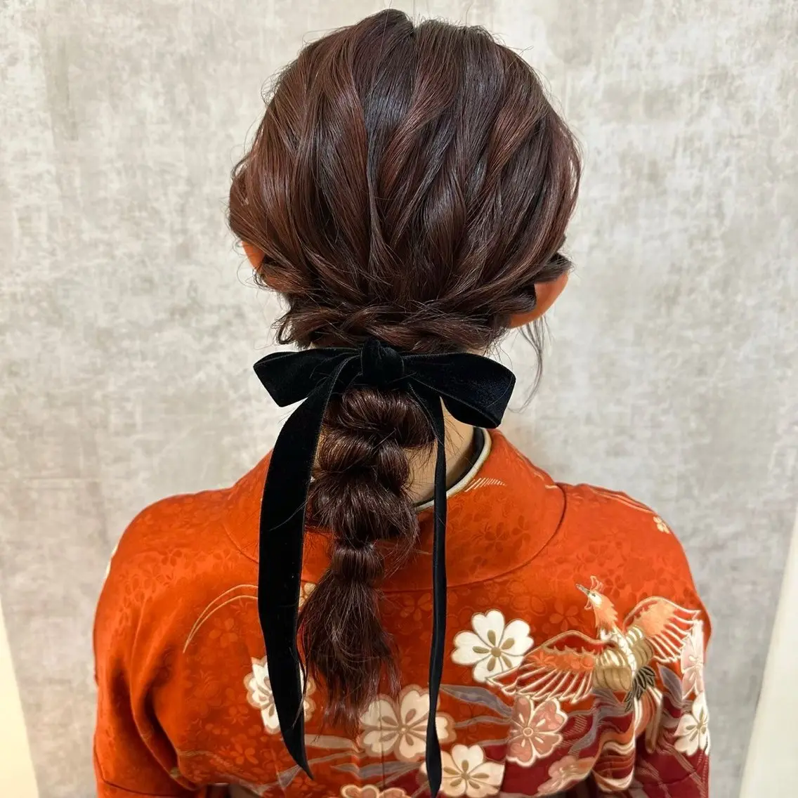 ロング 卒業式のヘアスタイル 🍑トレンドカラー 🍑横浜のヘアスタイル