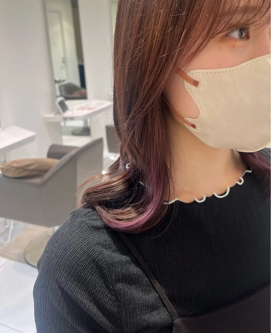 セミロング 🎀tomoka /透明感カラー🎀のヘアスタイル