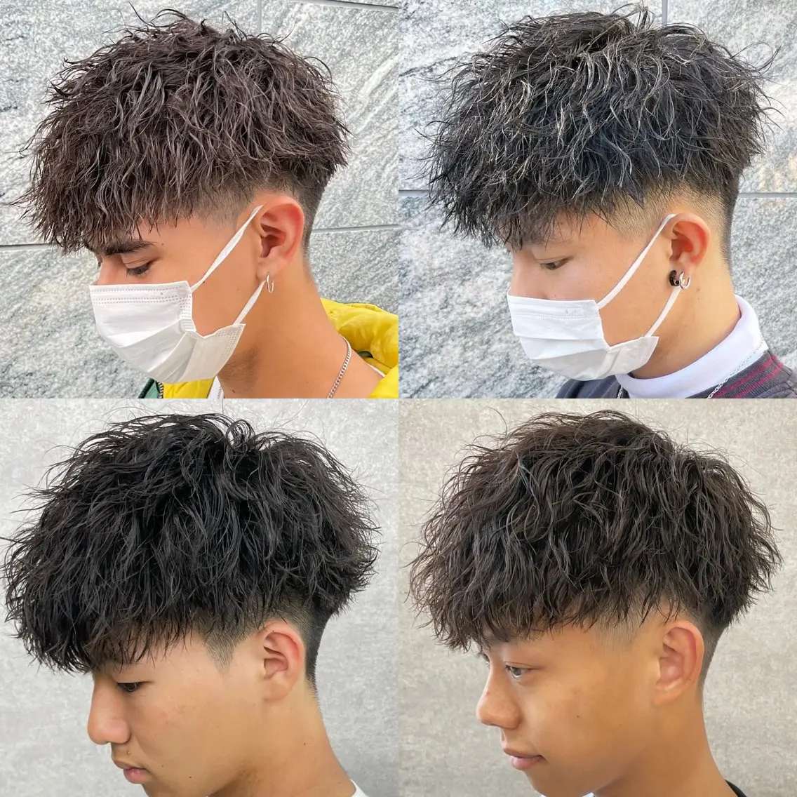 ショート カラー パーマ ヘアアレンジ メンズ キッズ 🔥メンズパーマ🔥 菅原楓のヘアスタイル