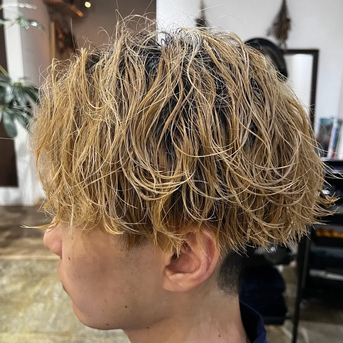 パーマ メンズ カット パーマ ヘアセット 新宿メンズカット/ パーマ/岩田進一のヘアスタイル