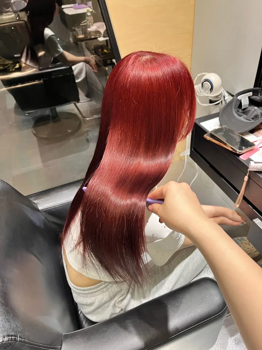 ロング トリートメント 酸熱トリートメント 山下 とよかのヘアスタイル