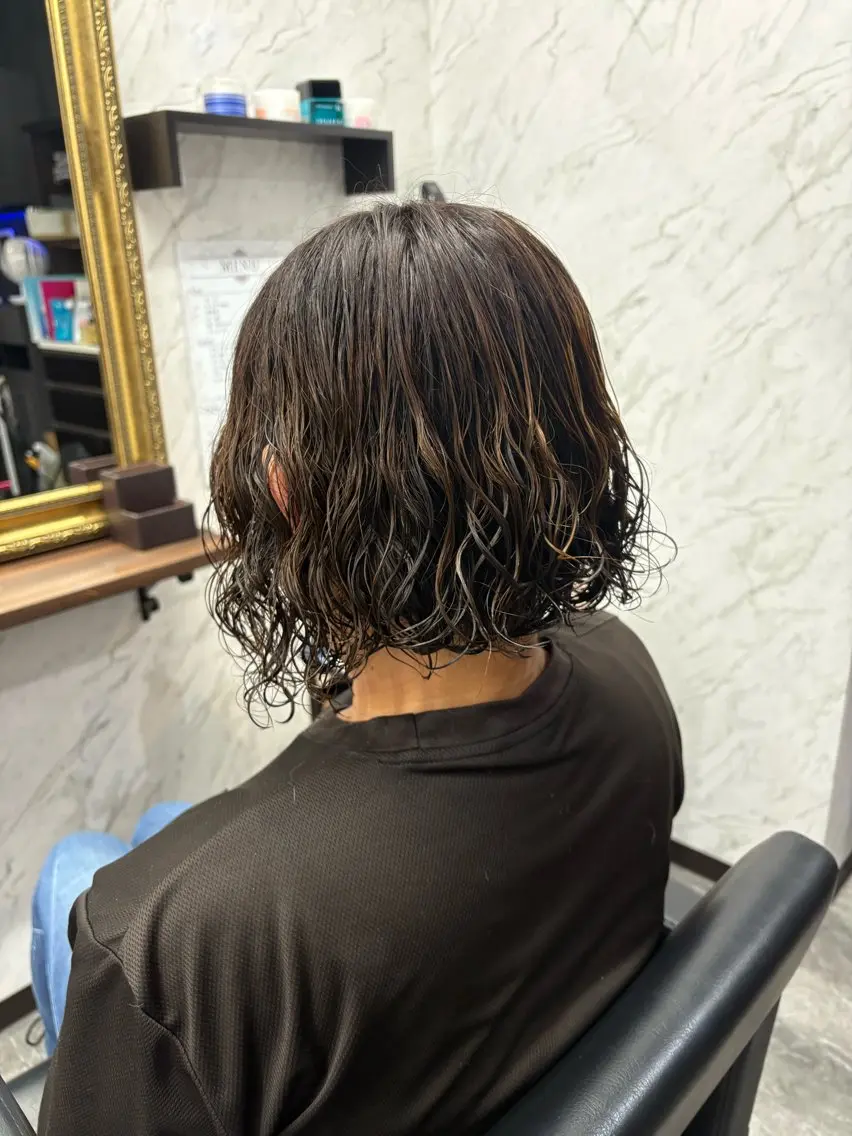 パーマ はらさき くみのヘアスタイル