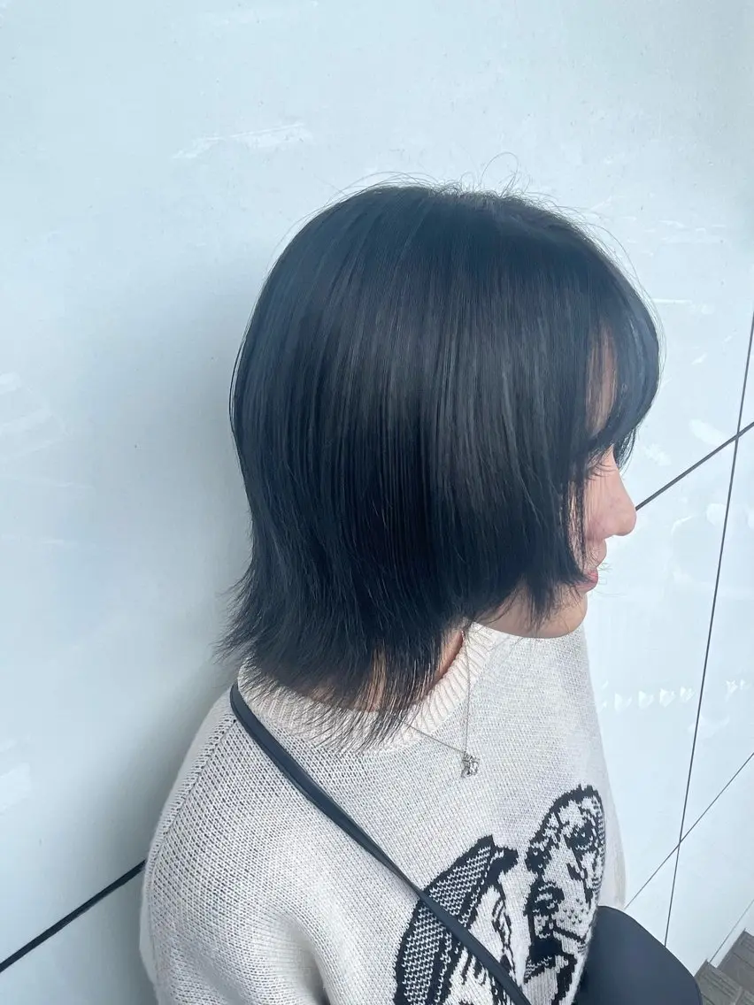 ミディアム トリートメント ヘアカラー トリートメント 鎌倉/アレンジ/暗髪 /髪質改善/ ユキミのヘアスタイル