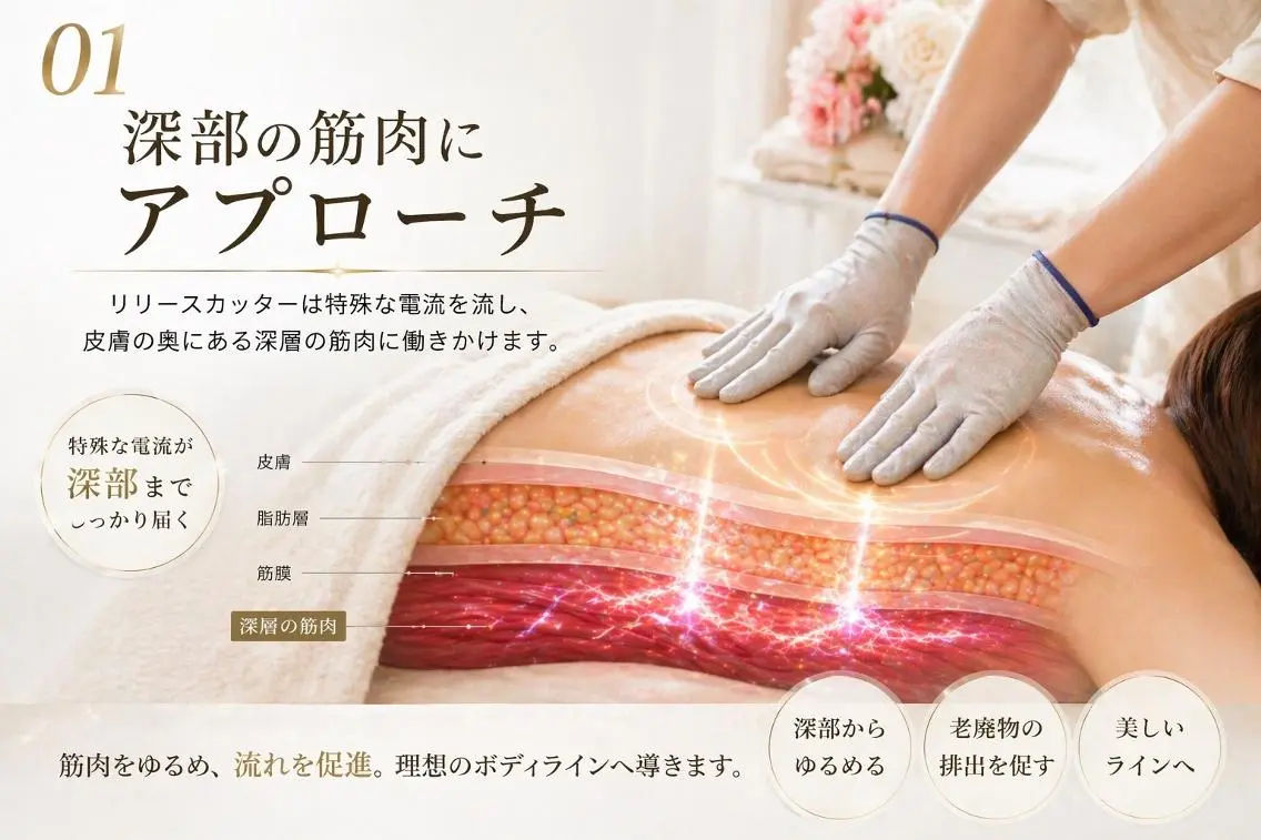 筋膜リリースカッター (肩こり改善)リノのエステ・リラクイメージ