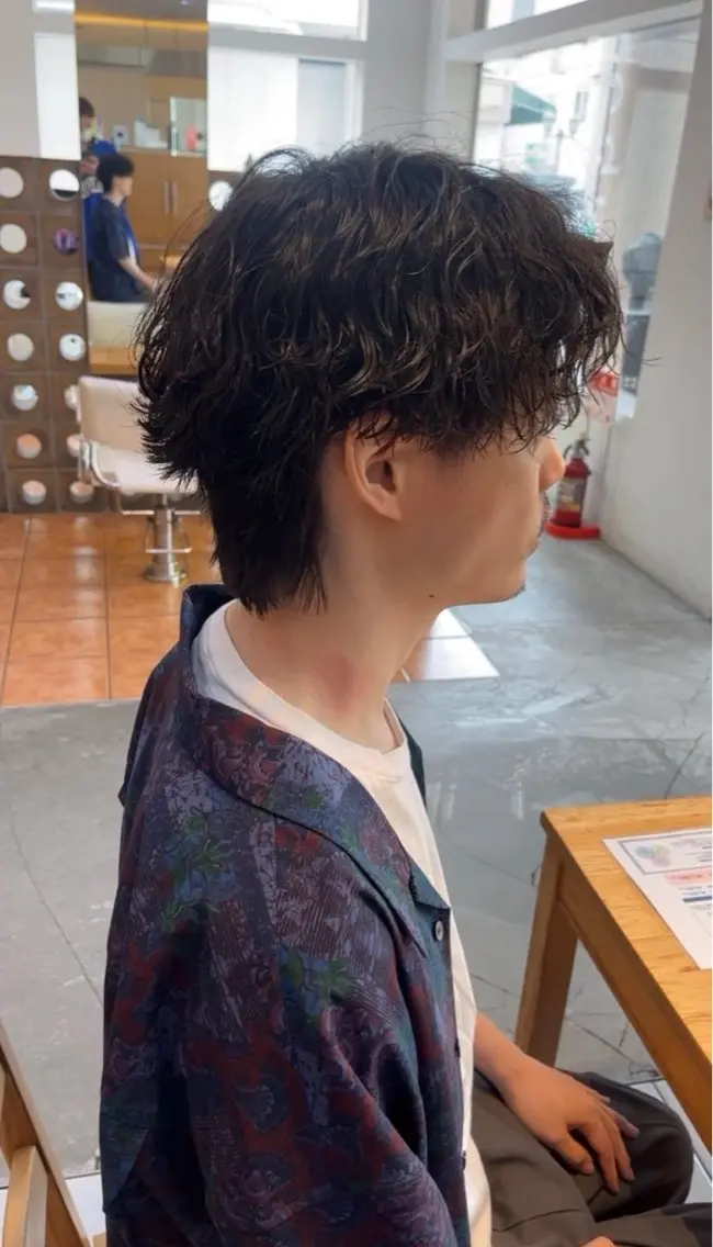 パーマ メンズ カット パーマ トリートメント 垢抜けのあっきー/ 本厚木徒歩1分のヘアスタイル