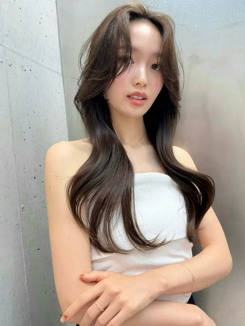 セミロング 髪質改善 レイヤーカット トリートメント ワンホンヘア SOYON大宮2号 ボブ/nanamiのヘアスタイル