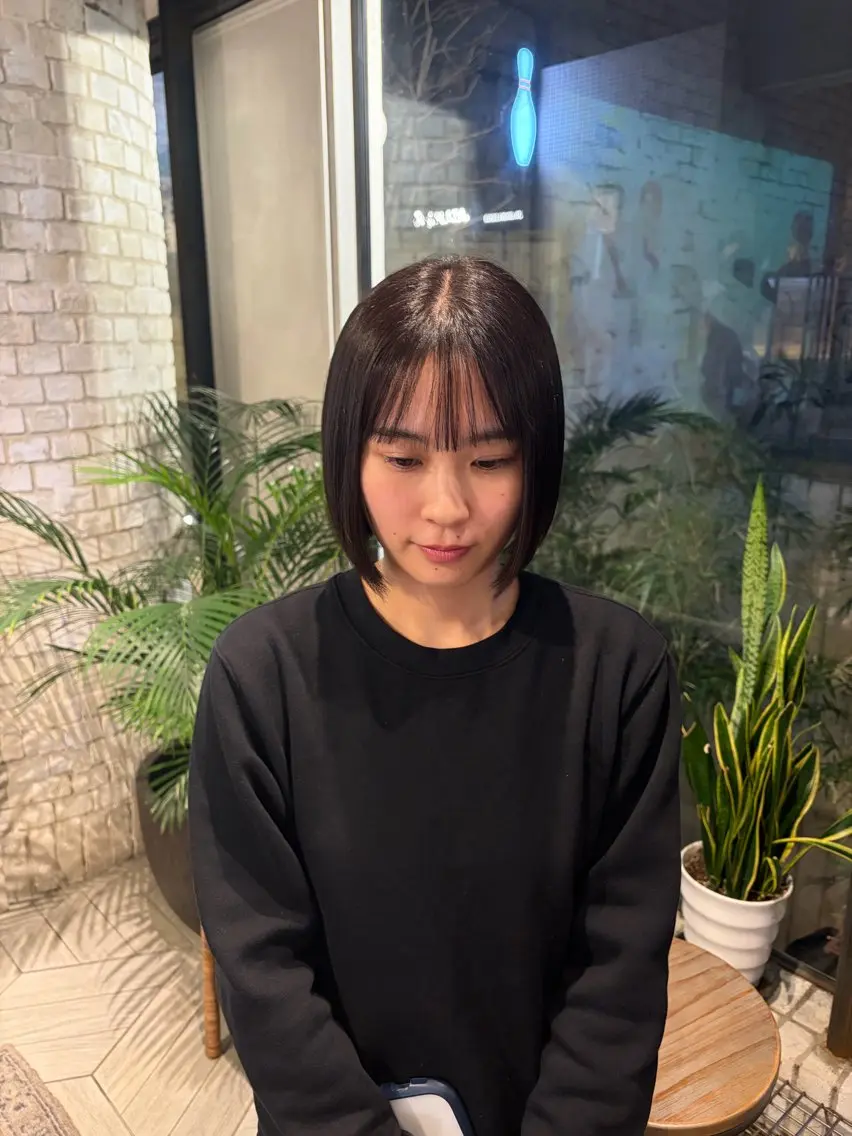 ショート ボブ 杉崎 朝佳のヘアスタイル