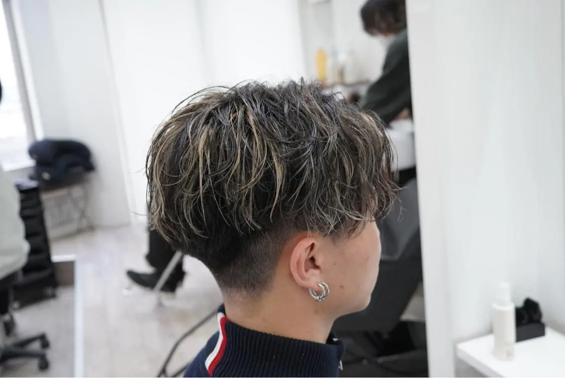 カラー メンズ 町田No.1パーマ 特化✂︎小杉澪生のヘアスタイル