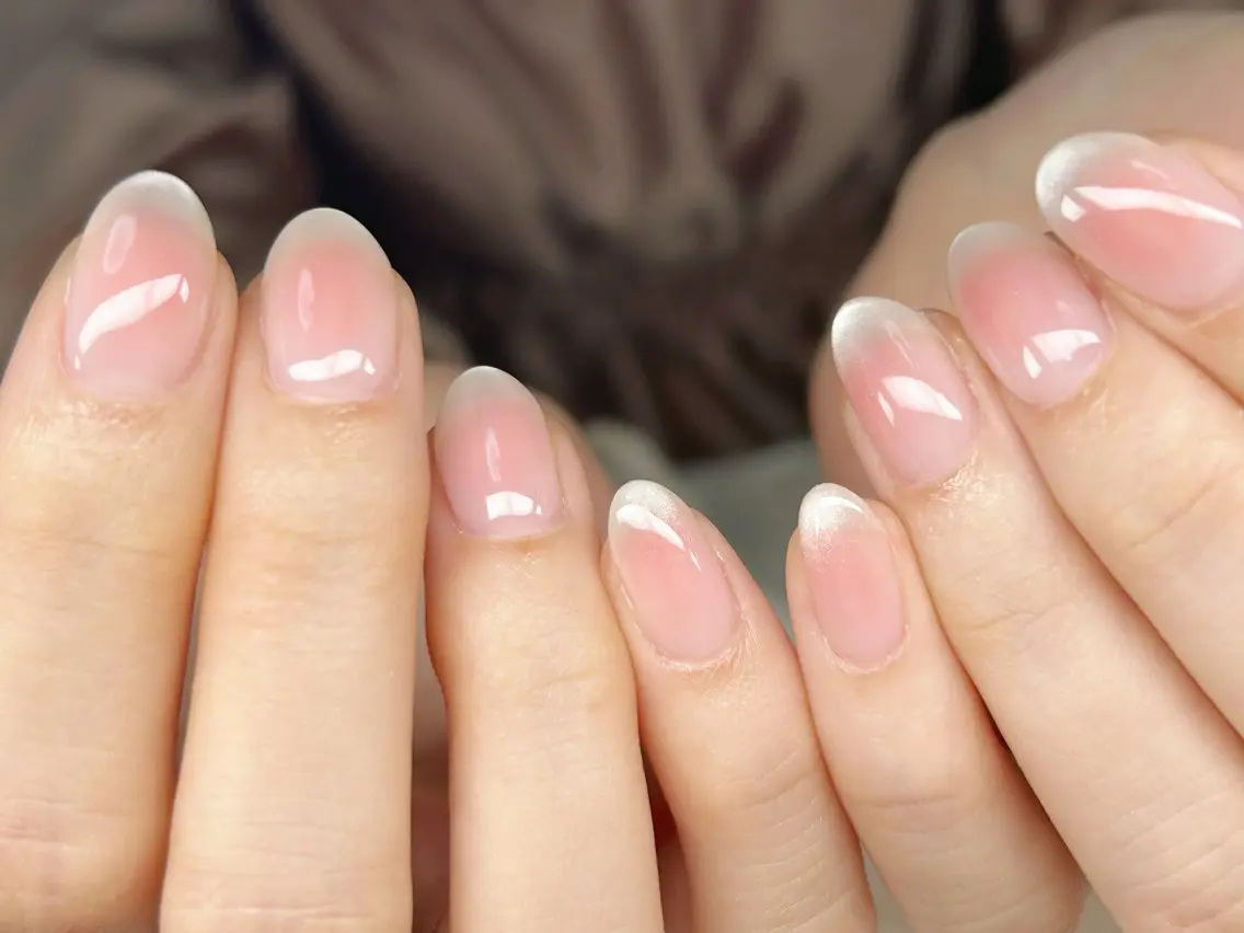 ネイル アートネイル チークネイル 成人式 入学式 長さ出し ハンドネイル Lino Nailのネイルデザイン