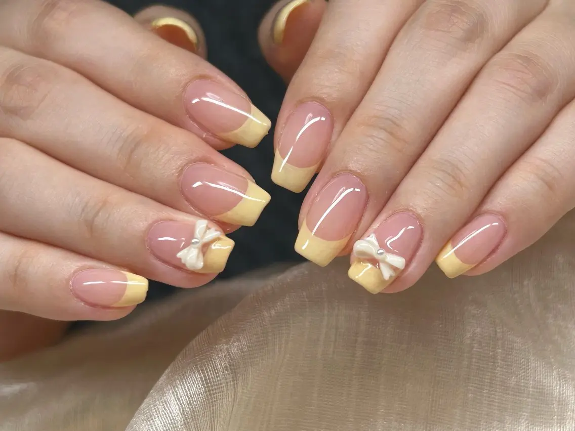 ネイル アートネイル チークネイル 成人式 入学式 長さ出し ハンドネイル Lino Nailのネイルデザイン