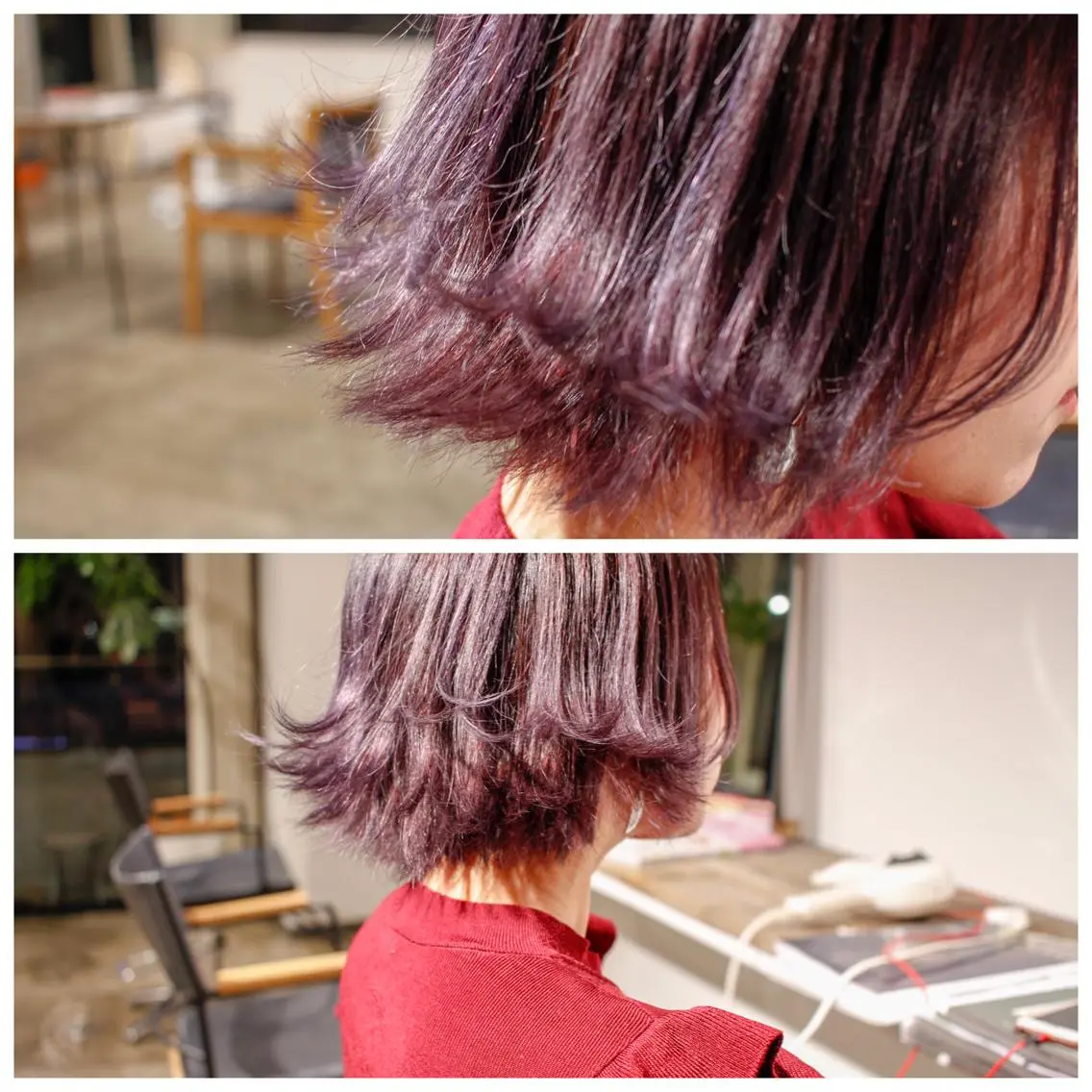 ショート カラー グラデーションカラー バイオレットカラー カット ヘアカラー トリートメント BOB🌟ハイトーン /ブリーチ/TAKUのヘアスタイル