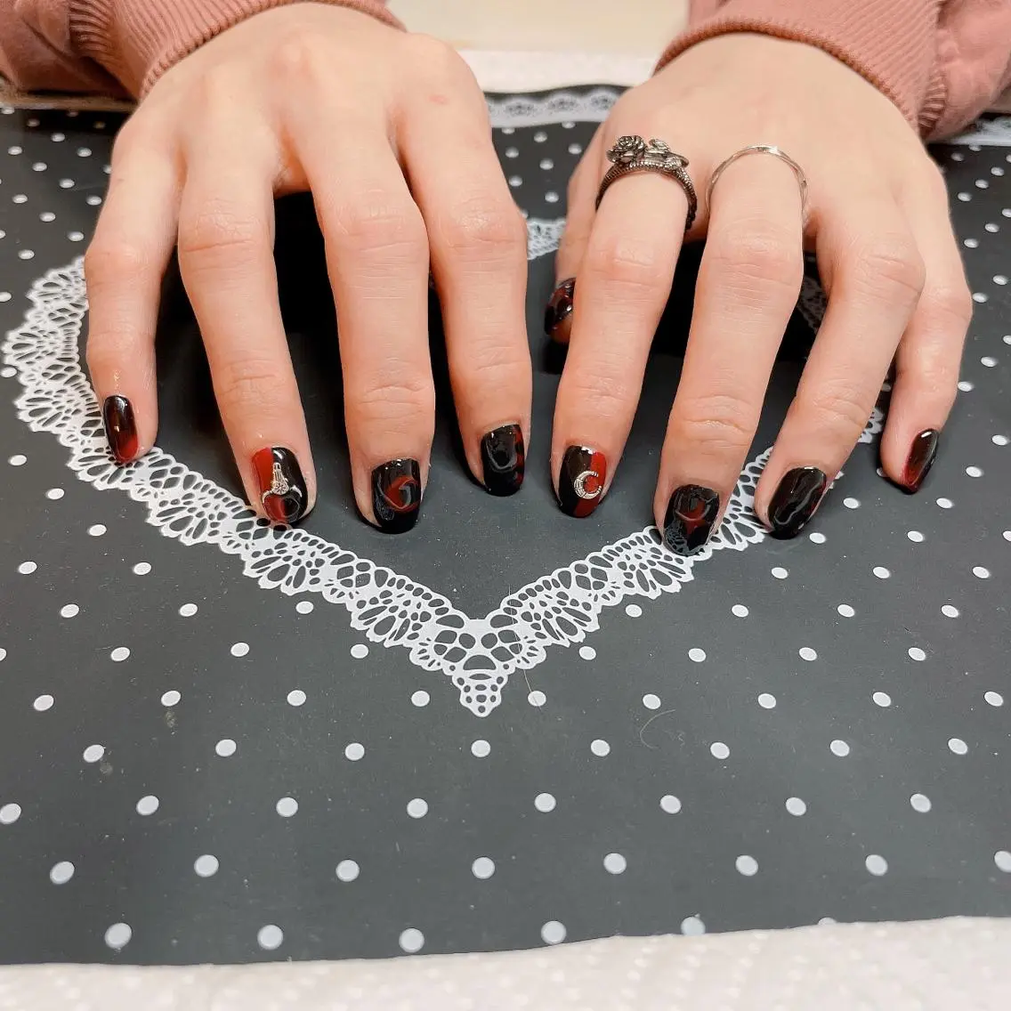 ネイル 持ち込み ニュアンスネイル ぷっくりネイル エン Nail salonのネイルデザイン