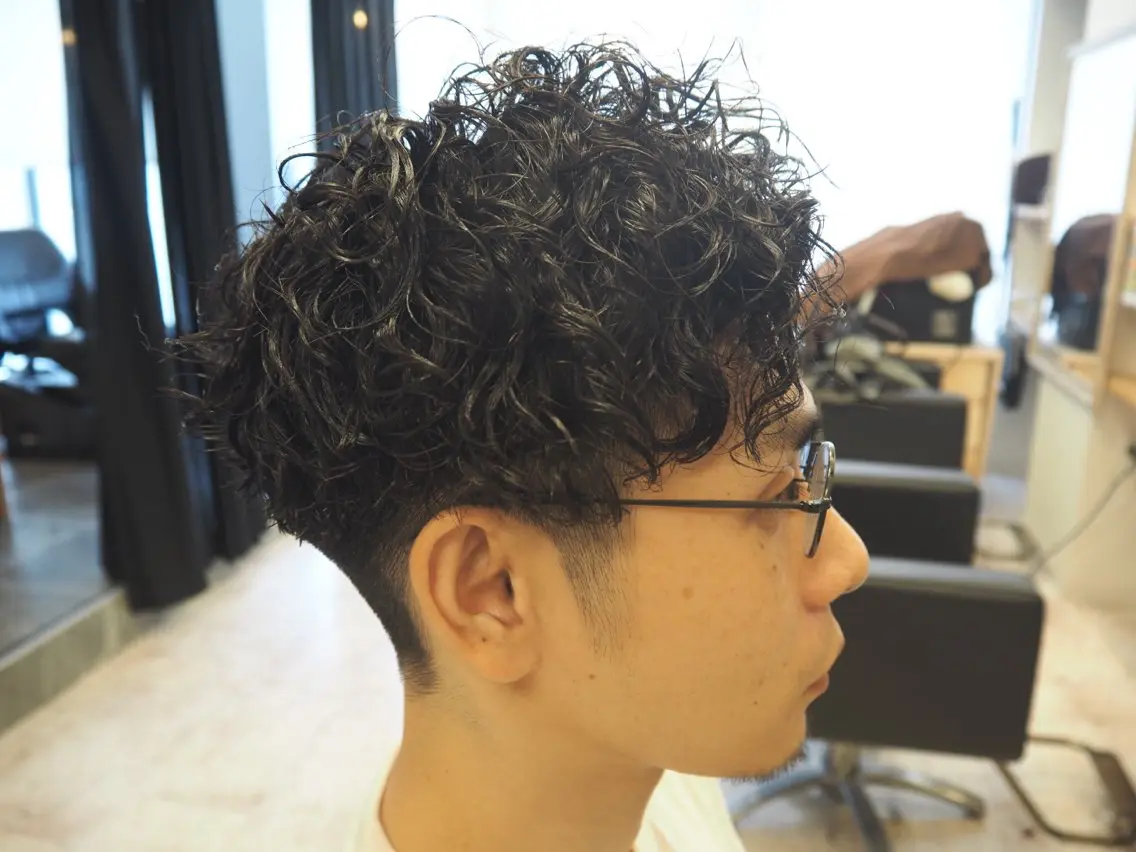 パーマ メンズ カット パーマ メンズ特化/パーマ/ フェードWATARUのヘアスタイル