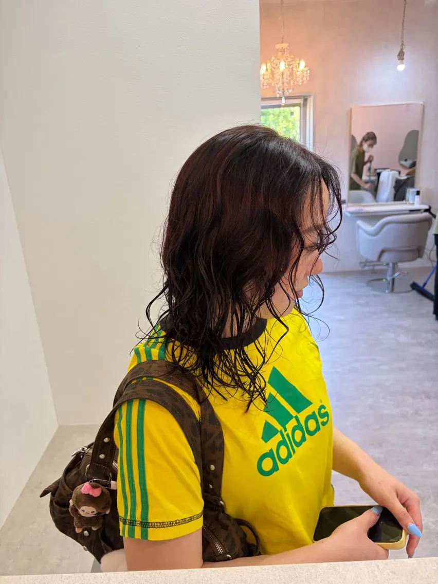 ミディアム カラー カット ヘアカラー トリートメント yuumi 👱🏻‍♀️のヘアスタイル