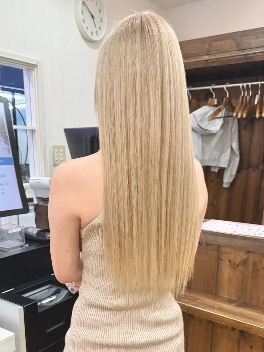ロング カラー ヘアアレンジ ベージュカラー ヘアカラー 💖ダブルカラー/ ヘアセット/晴香💖のヘアスタイル