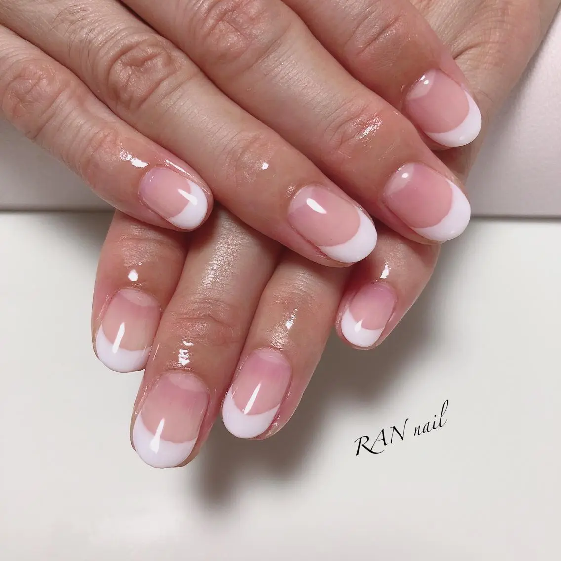ネイル フレンチネイル ハンドネイル フットネイル RAN nailのネイルデザイン