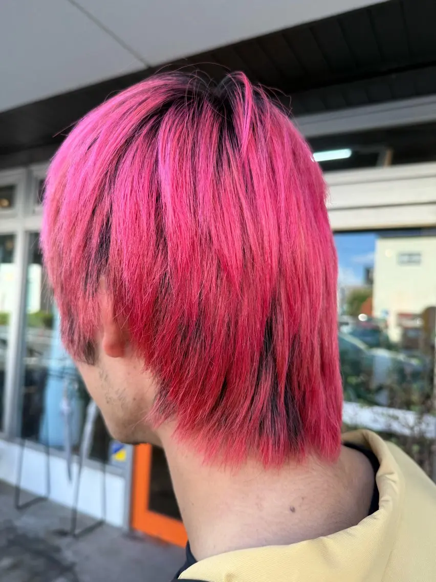 カラー ピンクカラー 後藤 実咲のヘアスタイル