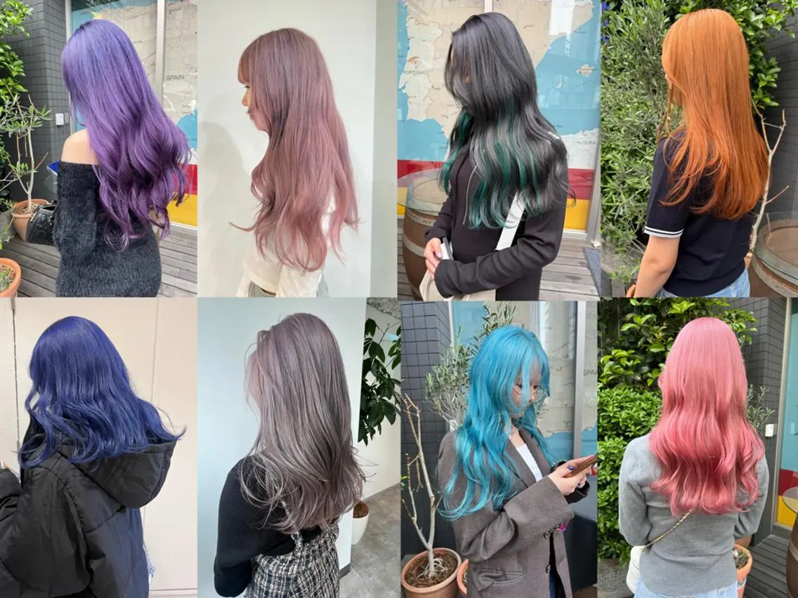 ロング セナ✨ ブリーチカラーのヘアスタイル