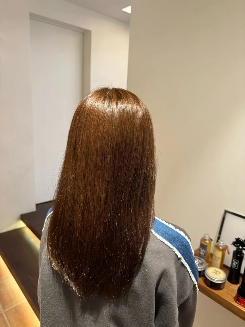 セミロング ヘアカラー トリートメント ヘッドスパ パーマ無料モデル様 募集中💖ゆりのヘアスタイル