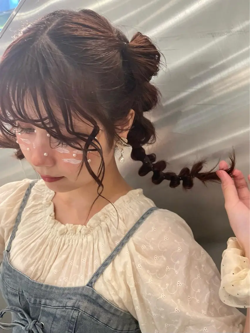🧡練習モデル限定🧡ヘアアレンジの写真