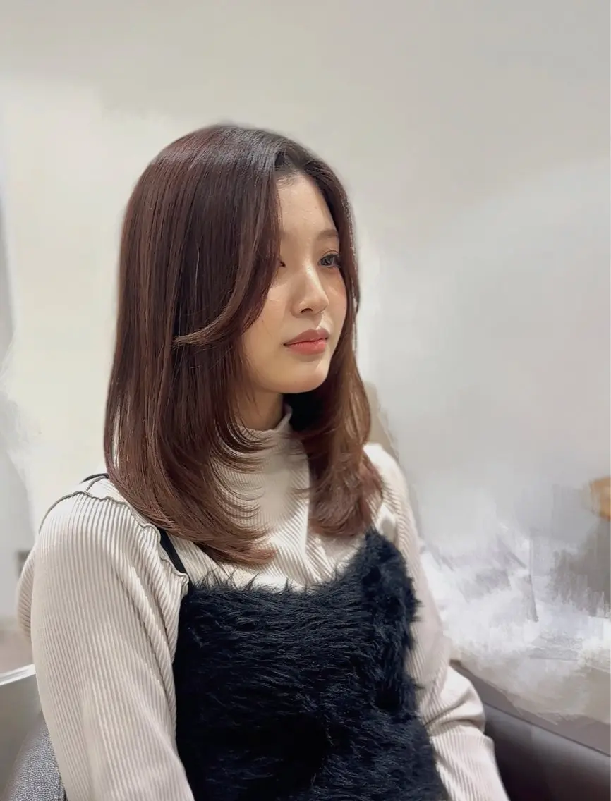 ロング ヘアアレンジ カット 遠藤 千陽のヘアスタイル