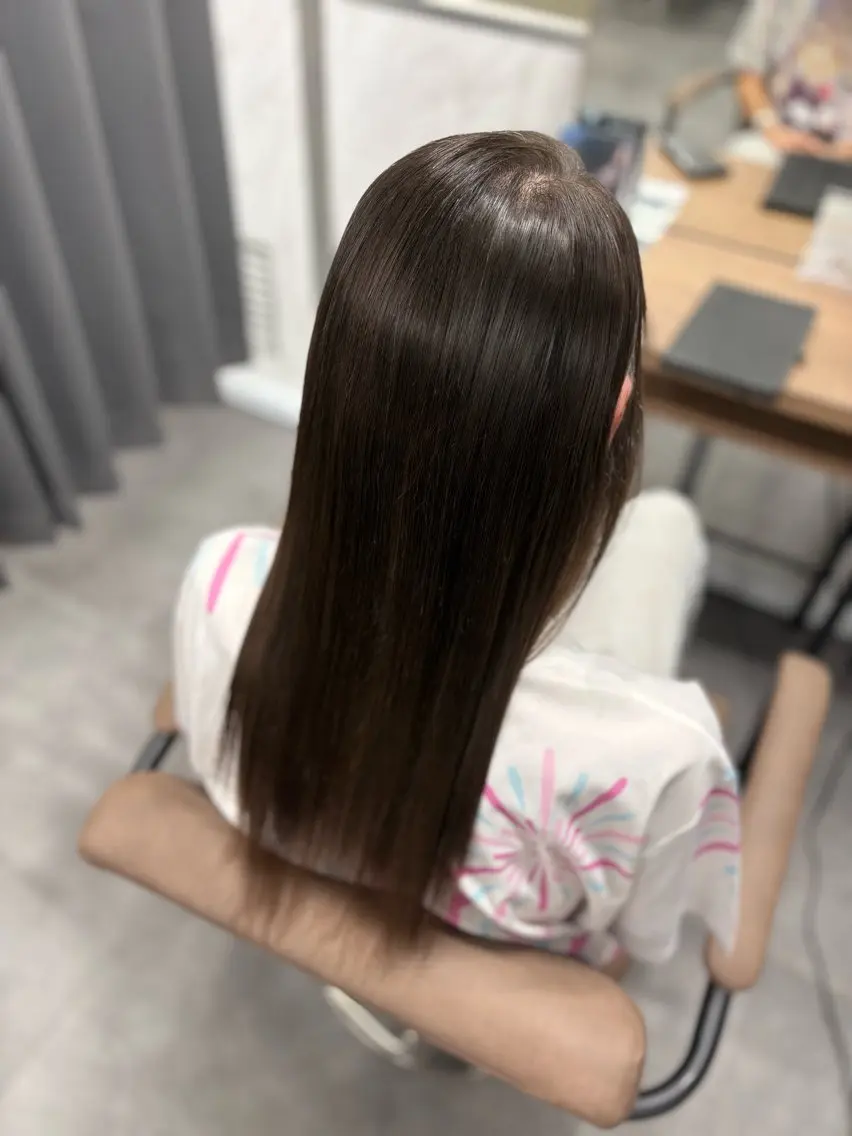 【カット＋コスメ低温縮毛矯正＋カラー＋5Stepトリートメント】の写真