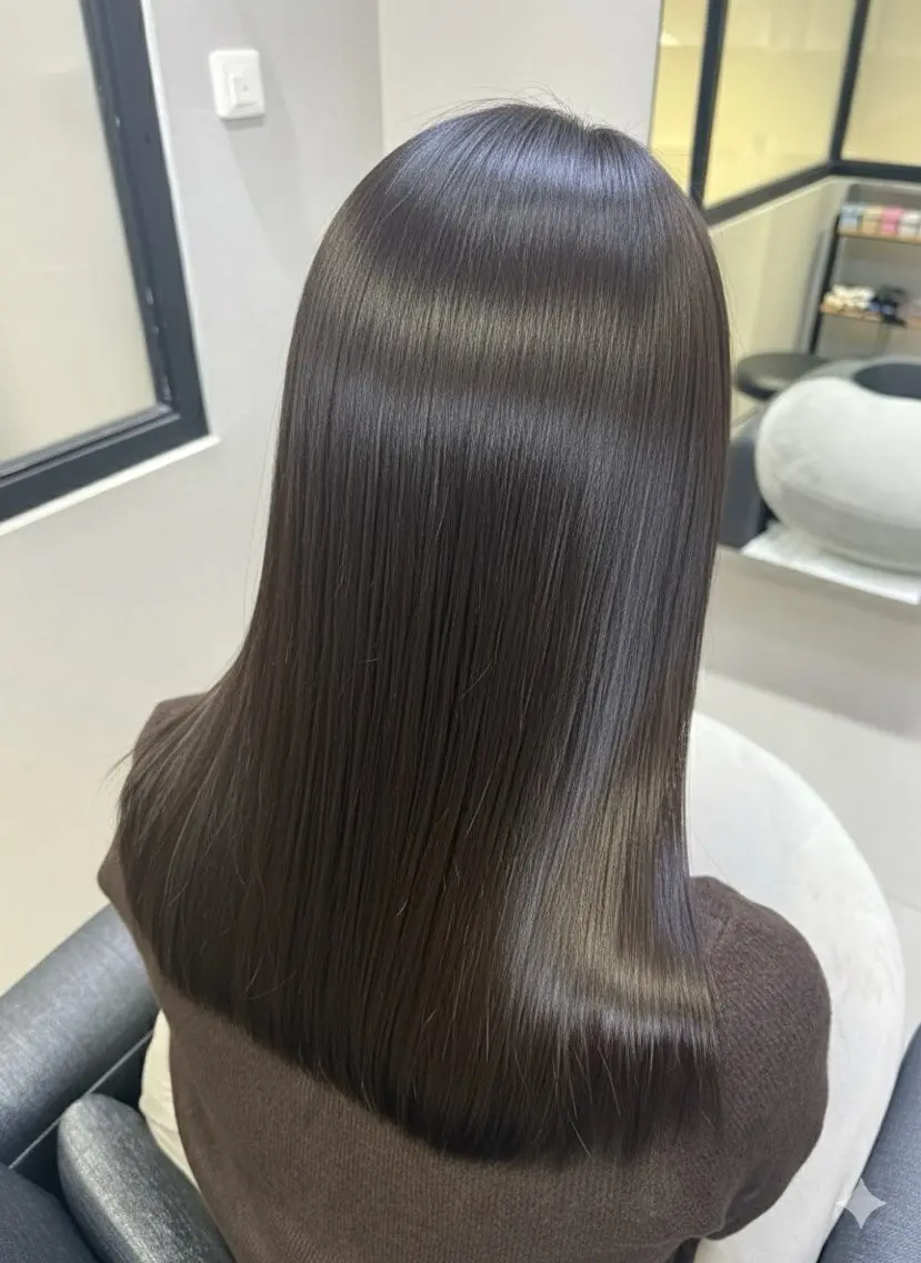 セミロング カット ヘアカラー トリートメント 🔆髪質改善❌艶髪の 仕立て人 ✨永山正太のヘアスタイル