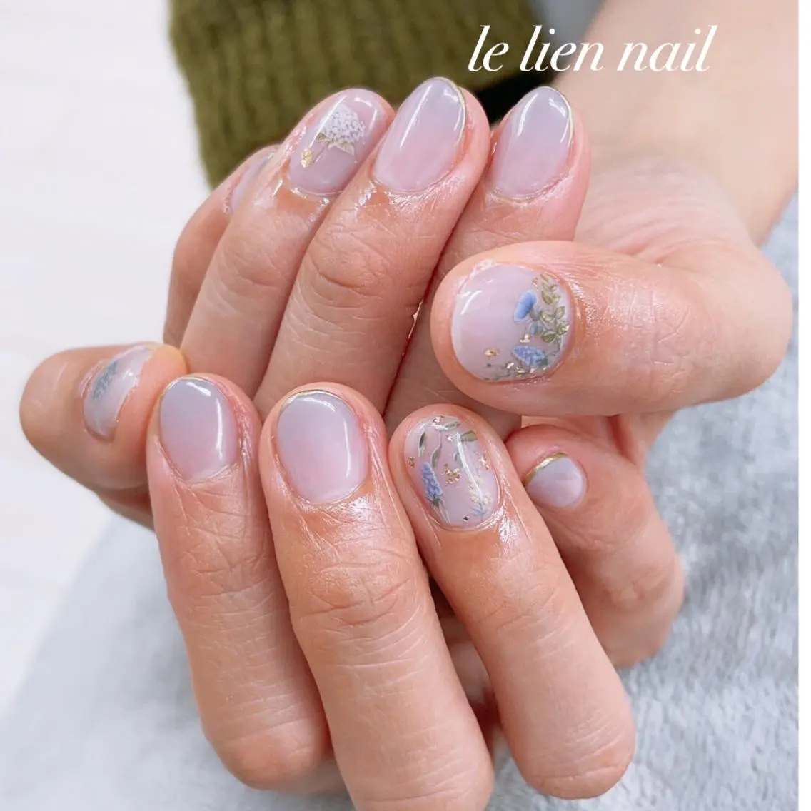 ショート le lien nailのネイルデザイン