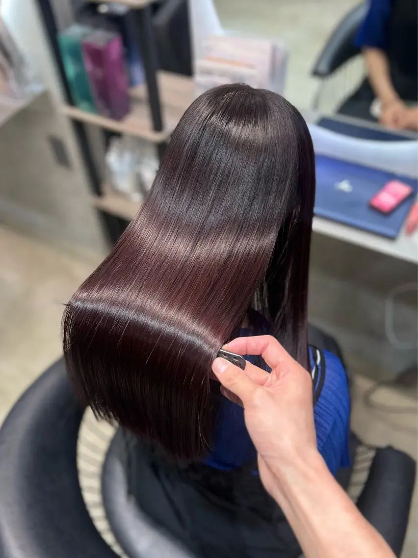 ロング カラー カット ヘアカラー トリートメント ワンホンヘア🇨🇳 髪質改善/itaruのヘアスタイル
