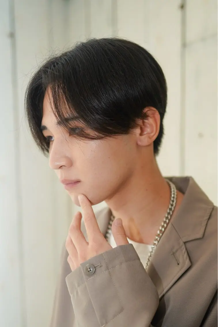 ミディアム メンズ メンズ韓国風 韓国風ヘア 波巻きスパイラル 近藤剛 浦和のヘアスタイル