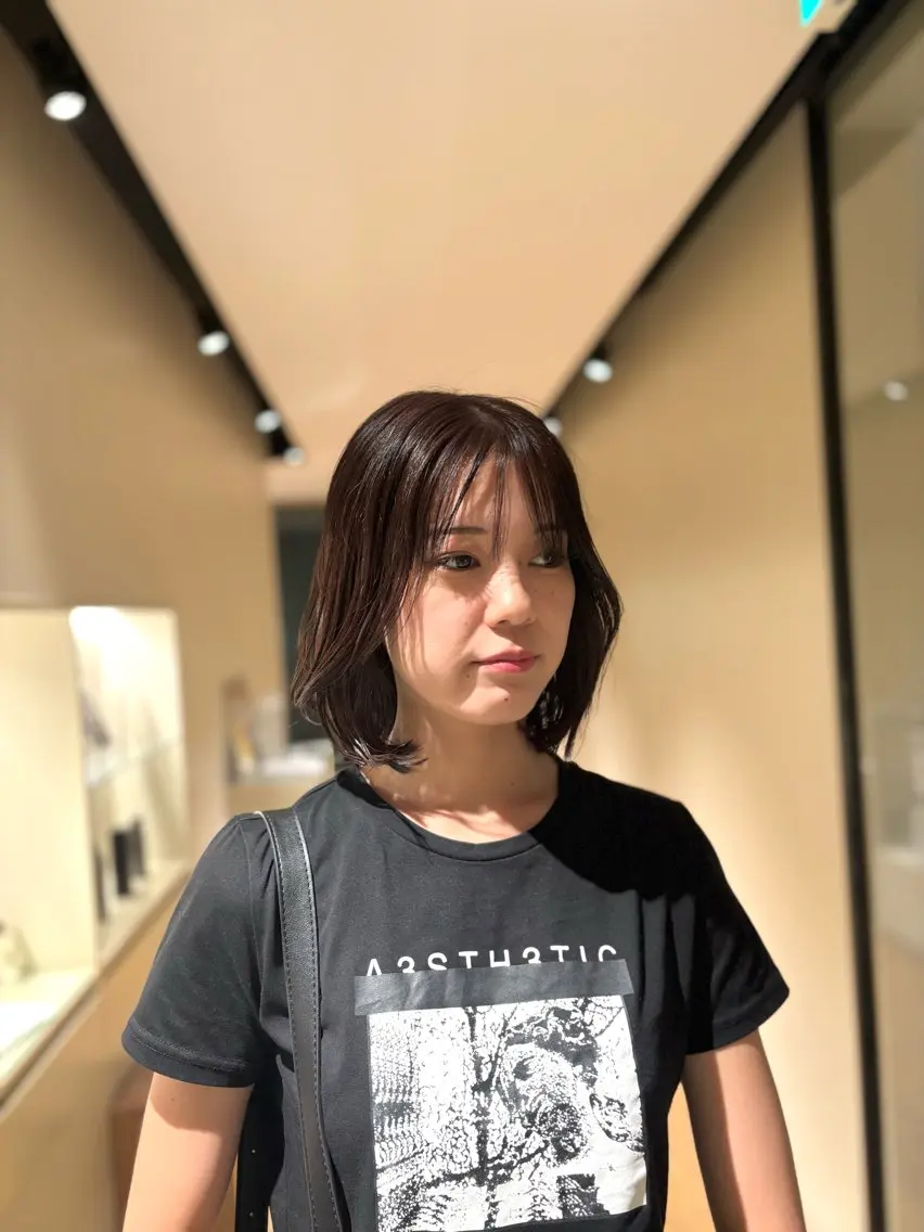 ミディアム ボブ 北尾 斗唯のヘアスタイル
