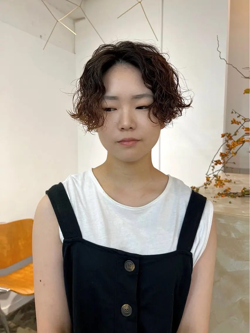 ショート パーマ パーマ Terve. 赤松 メイのヘアスタイル