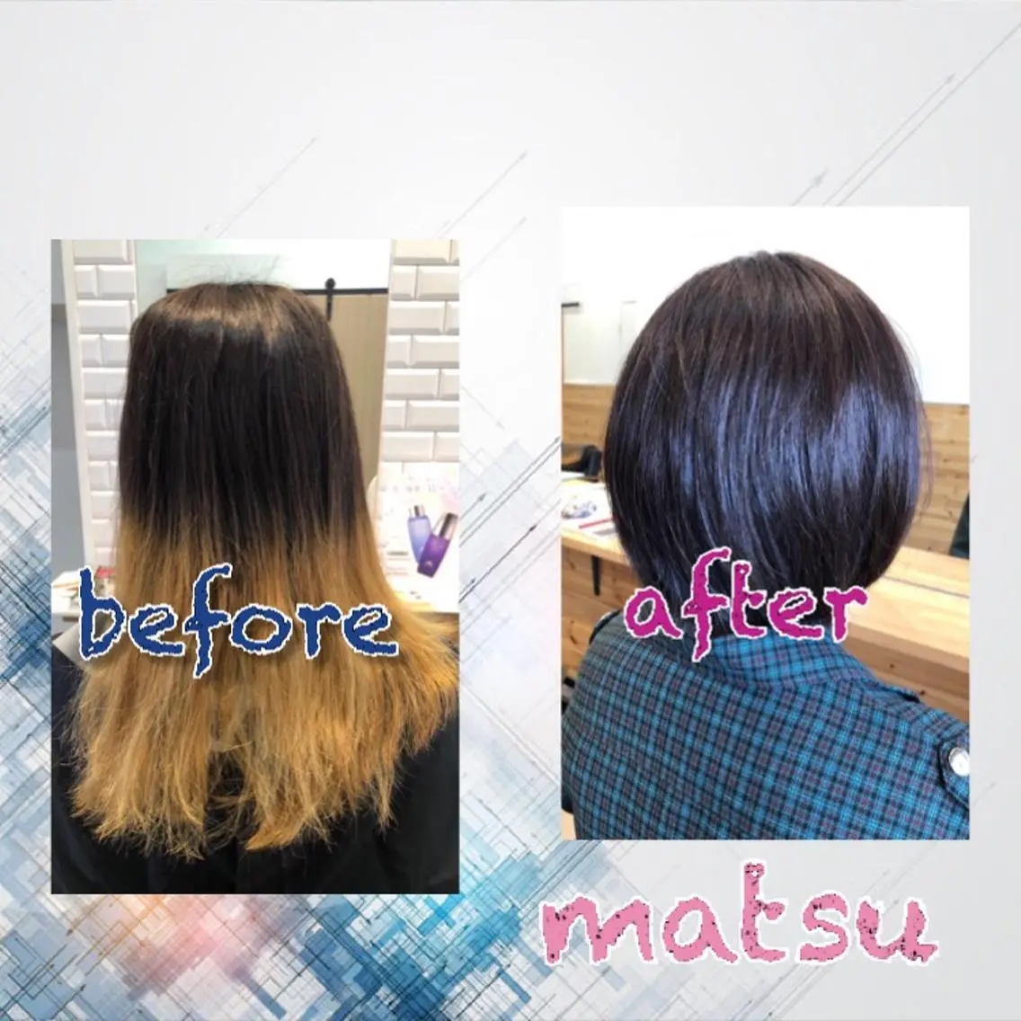 ショート MATSU 🌟個性派カラーのヘアスタイル