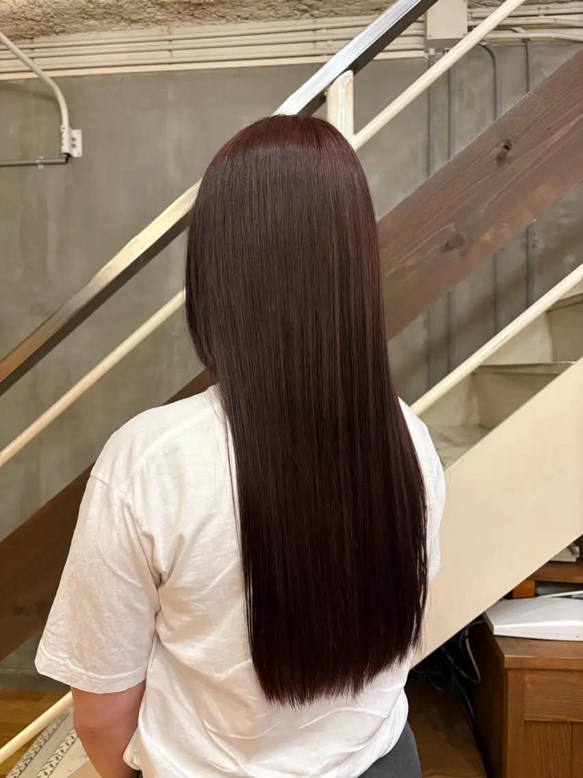 【ピンクブラウン🩷🐻】ダメージレス暖色ワンカラー✨✨の写真