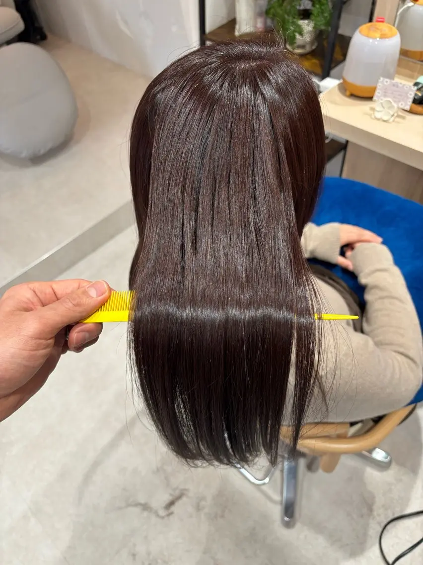 ロング 縮毛矯正 縮毛矯正 endo susumuのヘアスタイル