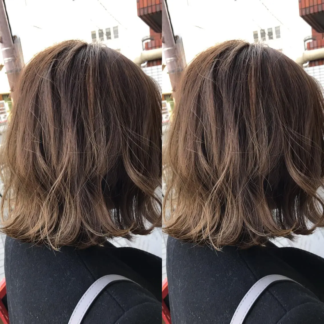 ミディアム カラー パーマ ヘアアレンジ メンズ マツエク・マツパ メンズバレイヤージュ アッシュ バレイヤージュ ベージュカラー レイヤーカット パーソナルカラー☆ 永尾拓也のヘアスタイル
