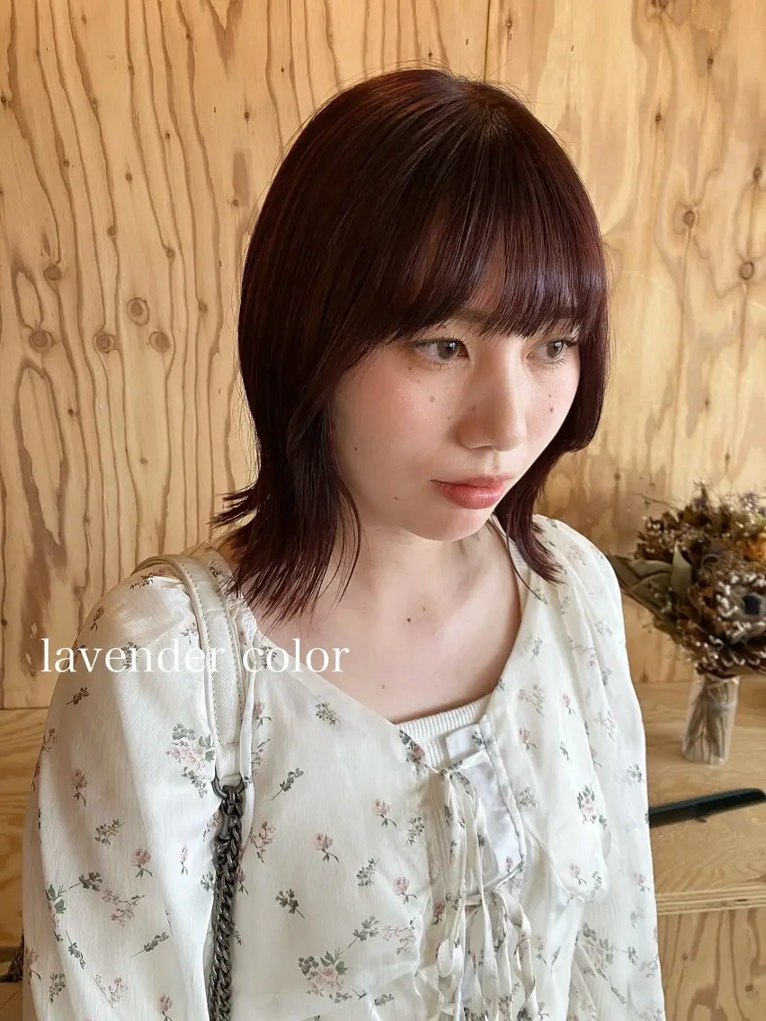 カラー ラベンダーカラー カット ヘアカラー OCHIAI KEISUKEのヘアスタイル