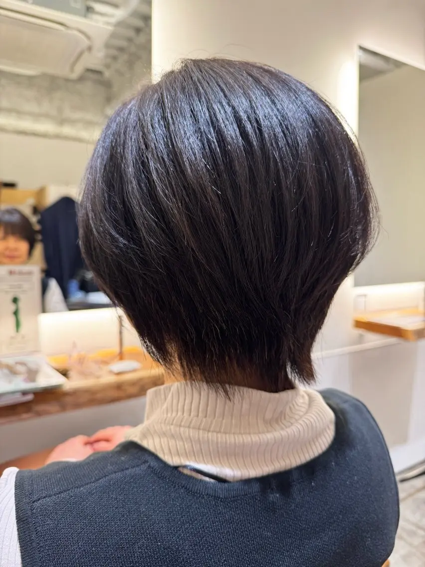 ショート カット トリートメント 銀座骨格診断似合わせ 美容師中島年紀のヘアスタイル